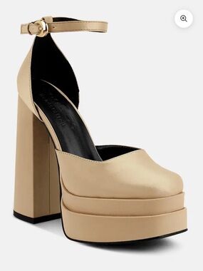 NWOB Rag & Co Latte Platform Heels